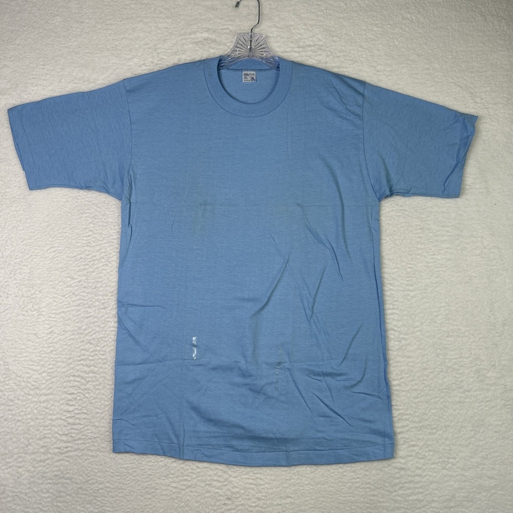 Vtg JCPenney T Single Stitch Made in USA Gold Label Blue XL
